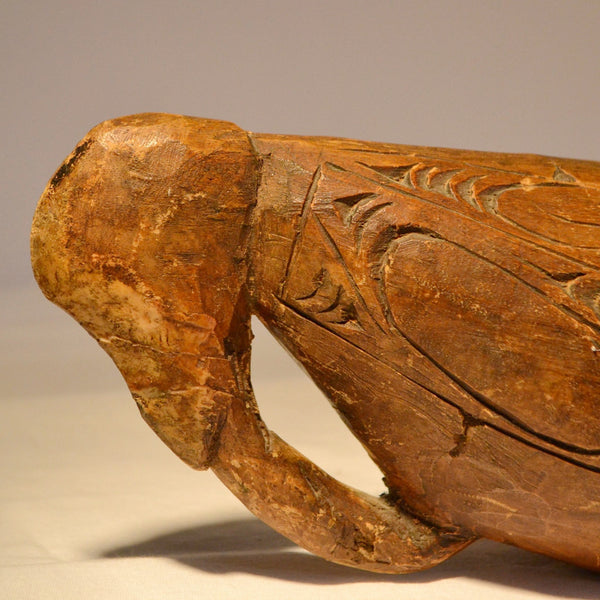 polynesian wooden vessel wood carving
