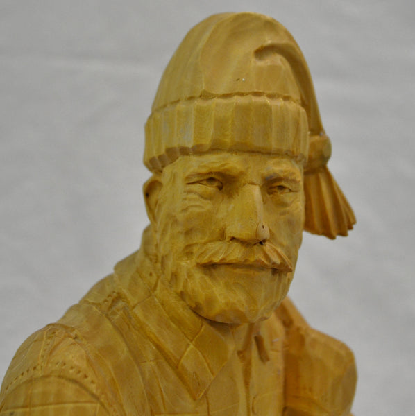 Lumberjack wood carving by Robert Roy