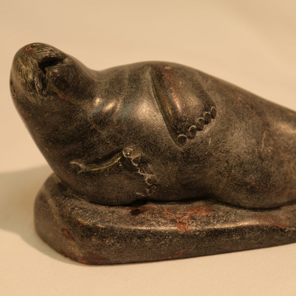 Posing Seal inuit carving