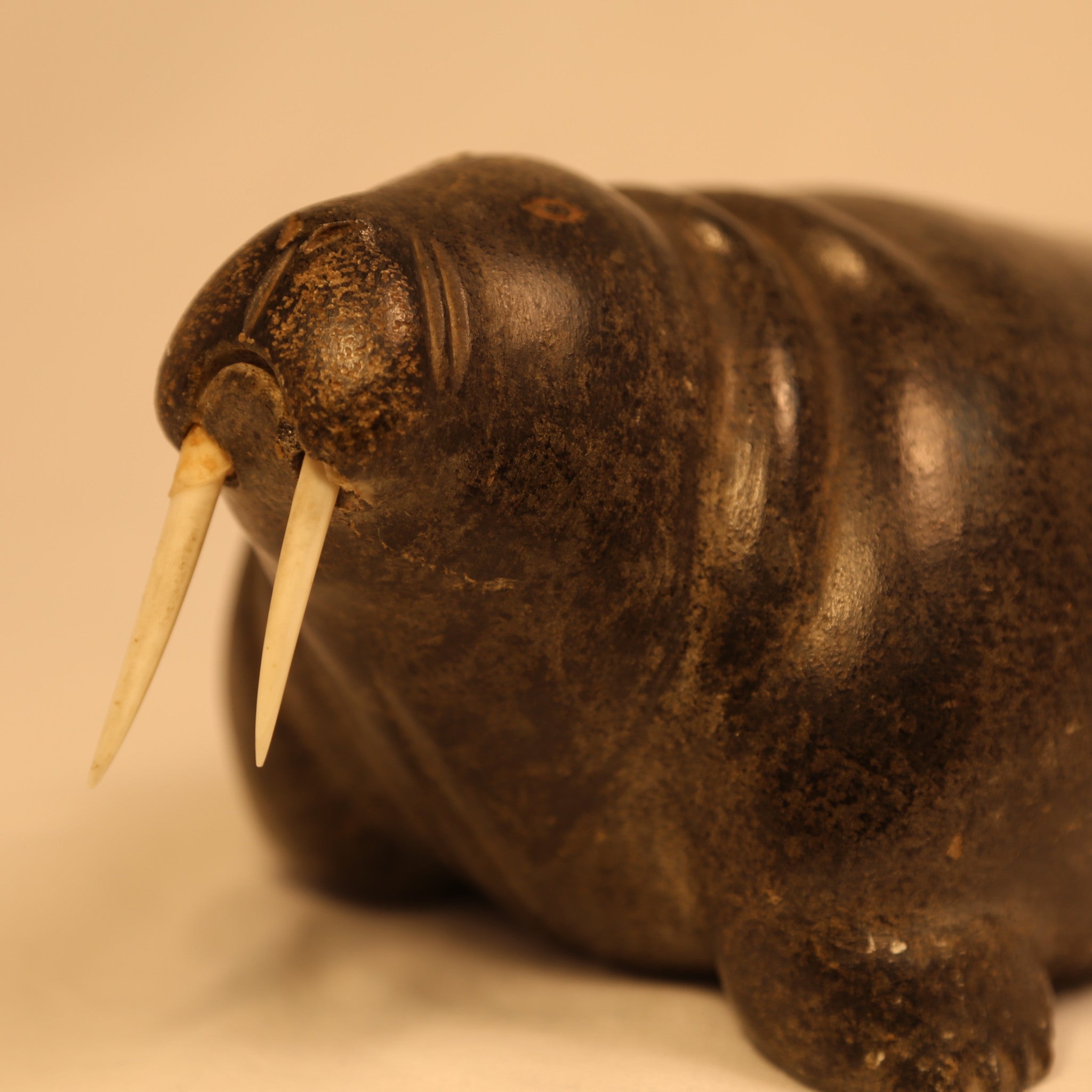 Old Walrus Inuit carving