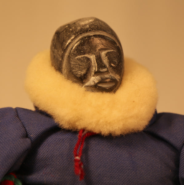 Inuit Doll with Stone Head