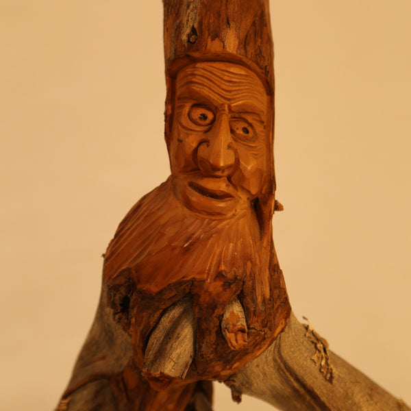 Swiss Stump Man wood carving